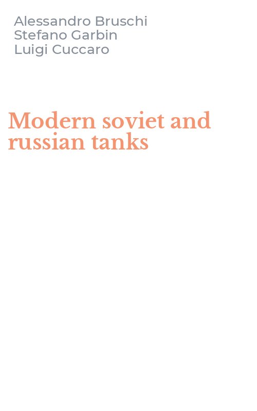 Modern soviet and russian tanks