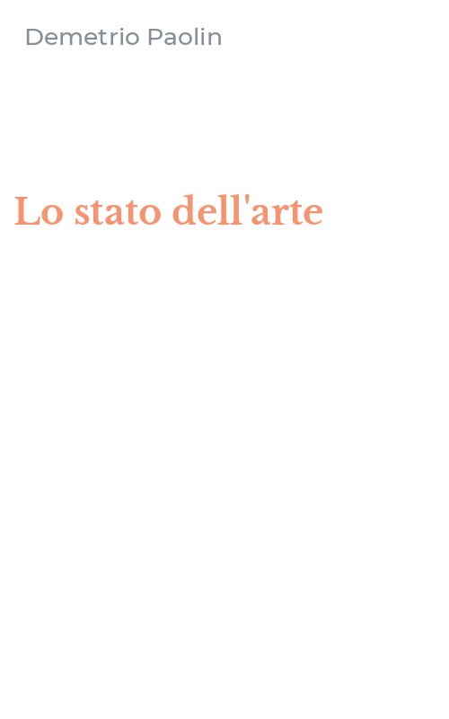 Lo stato dell'arte