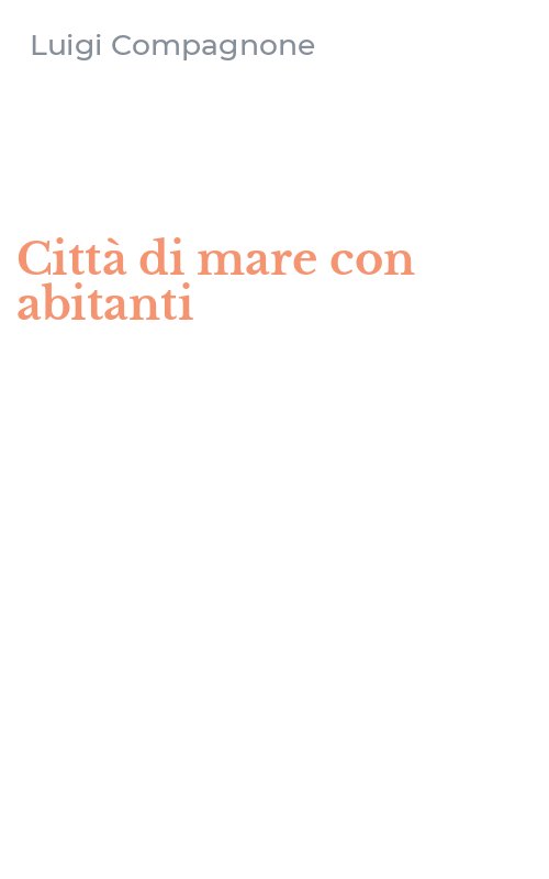 Città di mare con abitanti