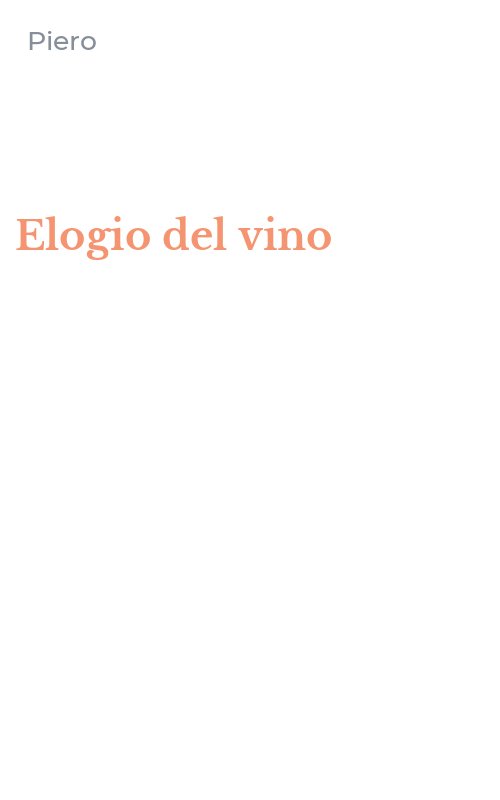 Elogio del vino