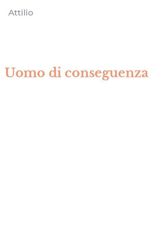 Uomo di conseguenza
