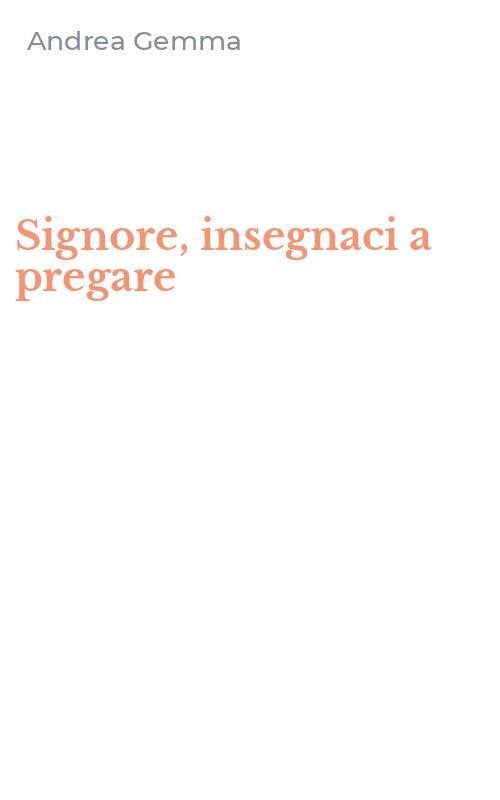 Signore, insegnaci a pregare