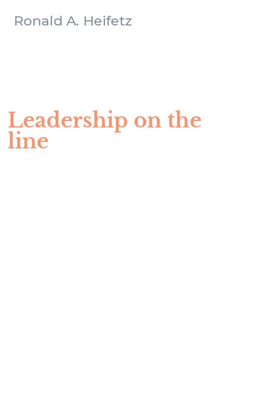 Leadership on the line