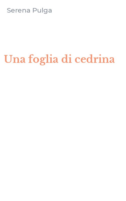 Una foglia di cedrina