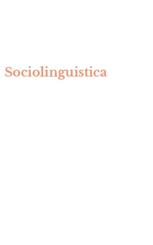 Sociolinguistica