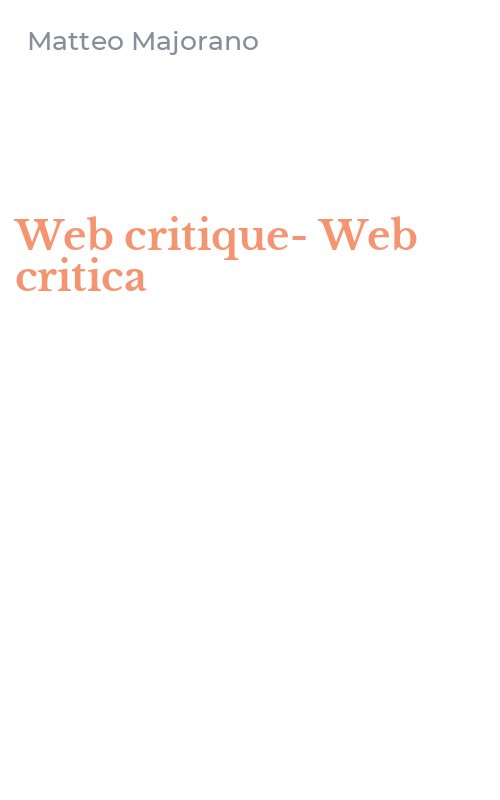 Web critique-Web critica