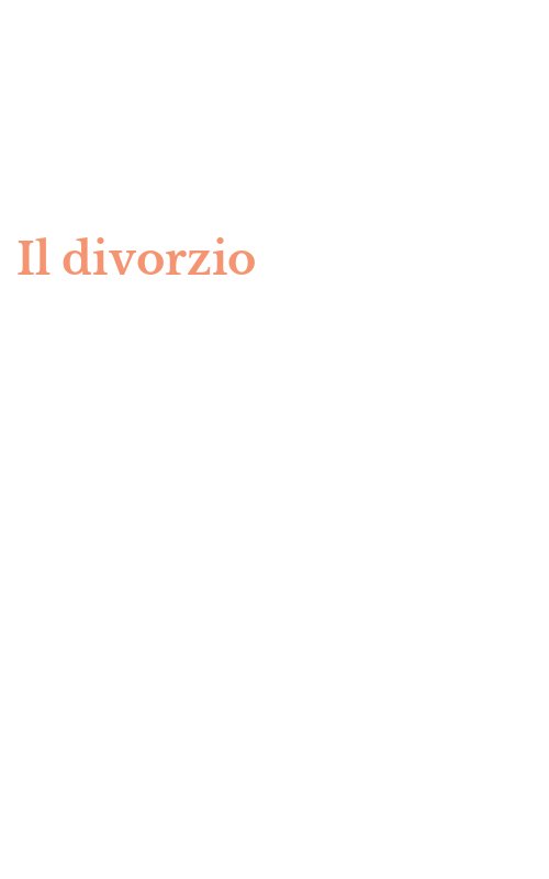 Il divorzio