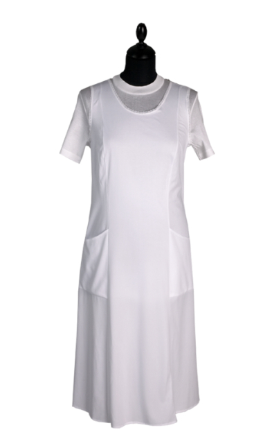 BIANCO SOTTOVESTE TESSUTO INDEMAGLIABILE LEGGERO