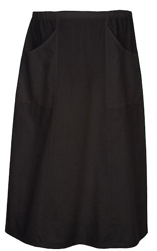 SOTTOVESTE A VITA IN COTONE NERO