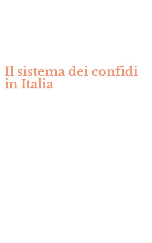 Il sistema dei confidi in Italia