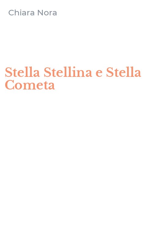 Stella Stellina e Stella Cometa