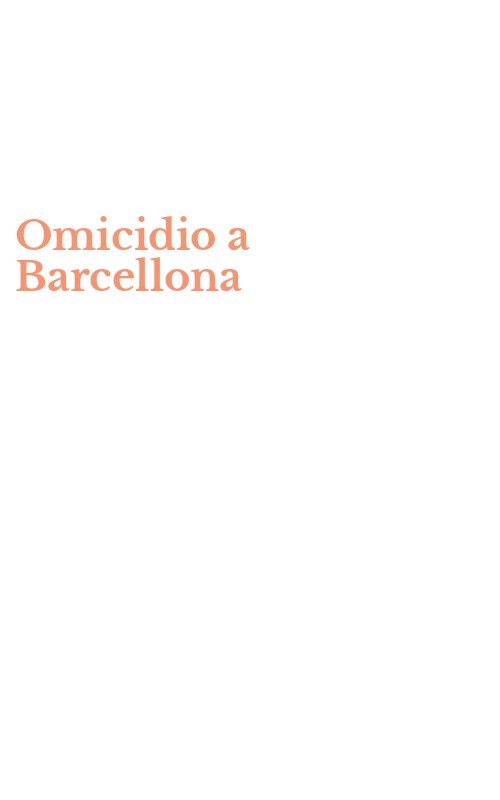 Omicidio a Barcellona