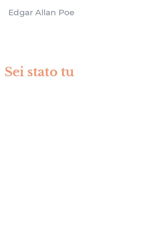Sei stato tu