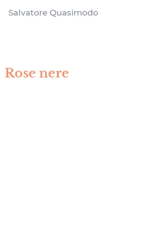 Rose nere