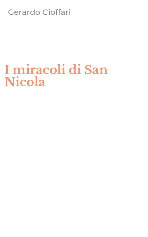 I miracoli di San Nicola