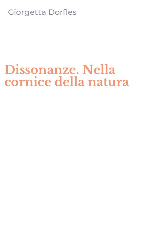 Dissonanze. Nella cornice della natura