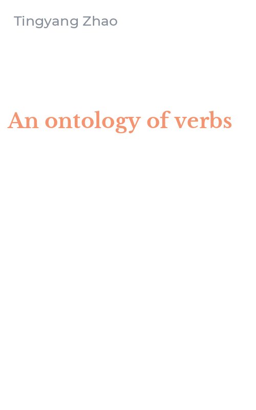 An ontology of verbs