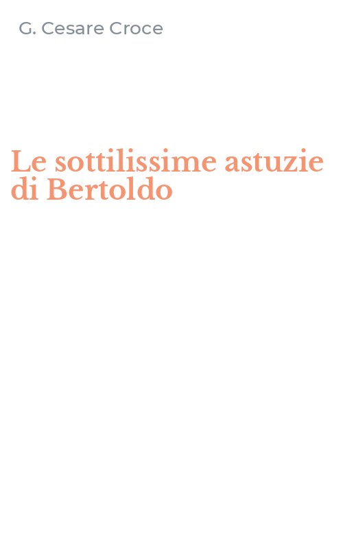 Le sottilissime astuzie di Bertoldo