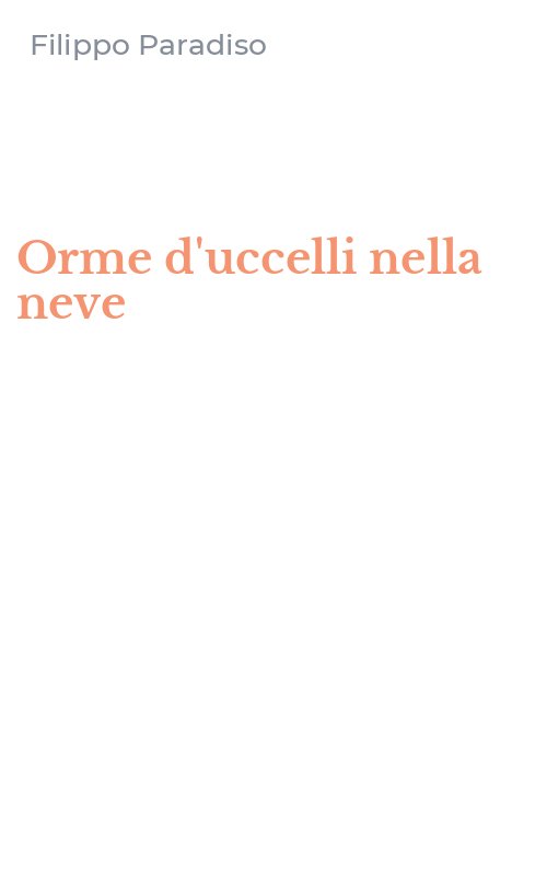 Orme d'uccelli nella neve