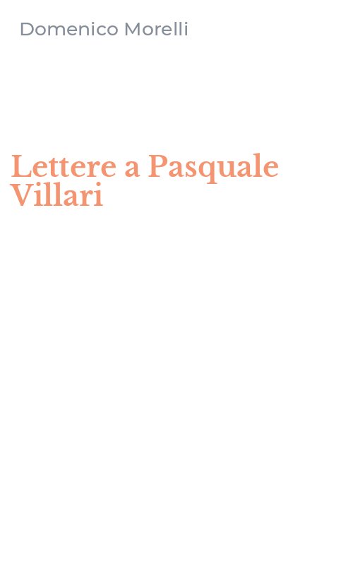 Lettere a Pasquale Villari