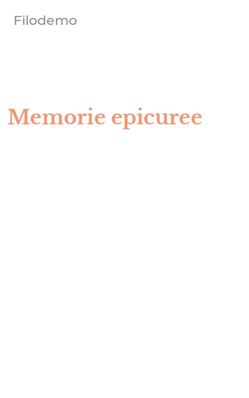Memorie epicuree