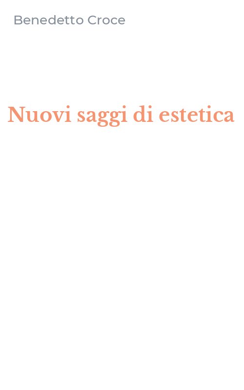Nuovi saggi di estetica