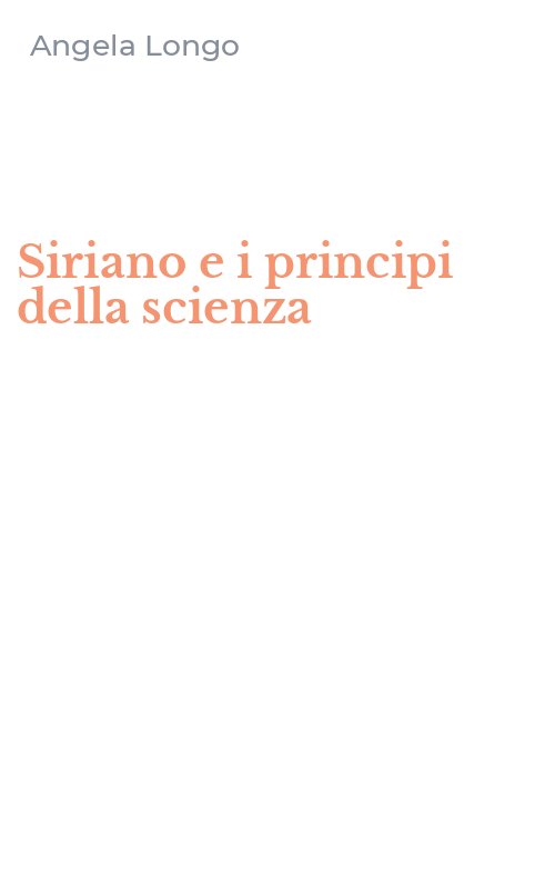 Siriano e i principi della scienza
