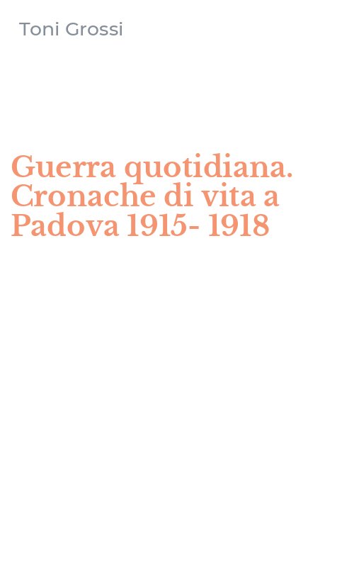 Guerra quotidiana. Cronache di vita a Padova 1915-1918