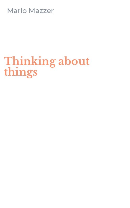Thinking about things