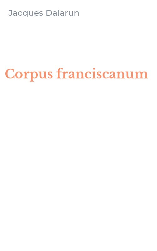 Corpus franciscanum