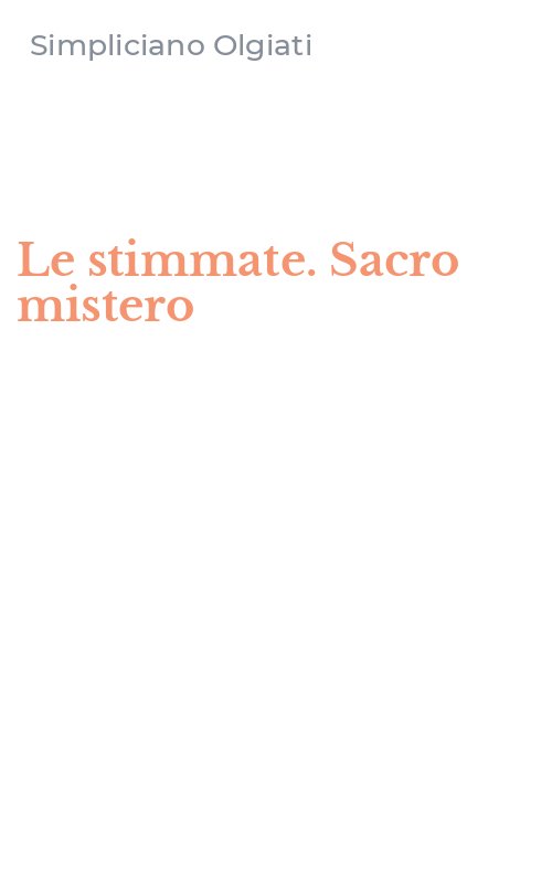 Le stimmate. Sacro mistero