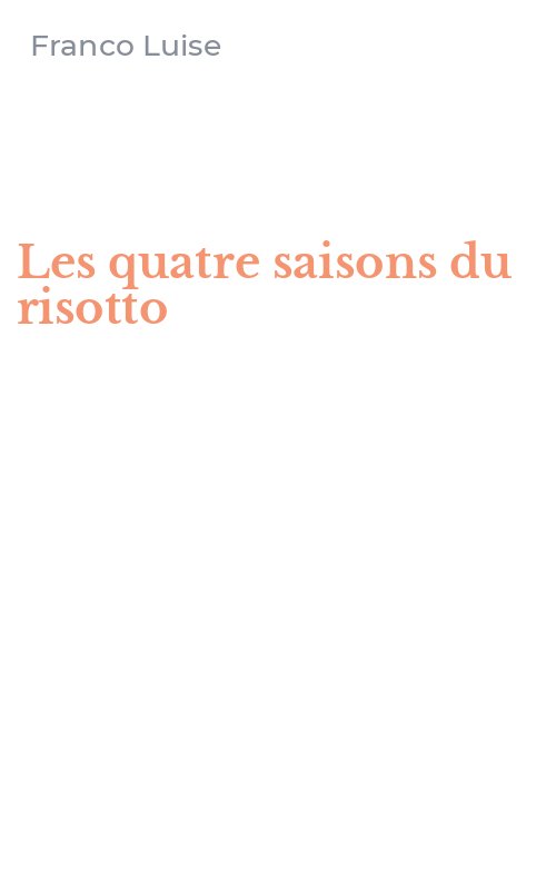 Les quatre saisons du risotto