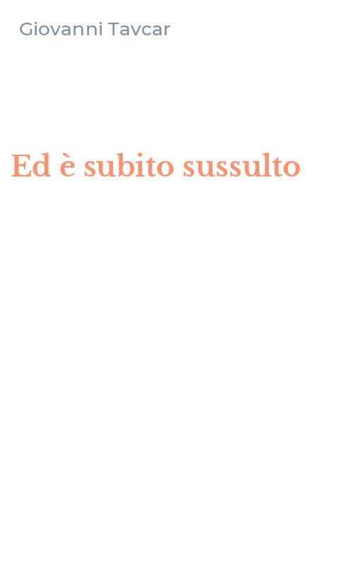 Ed è subito sussulto