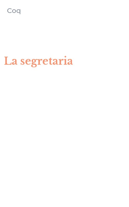 La segretaria