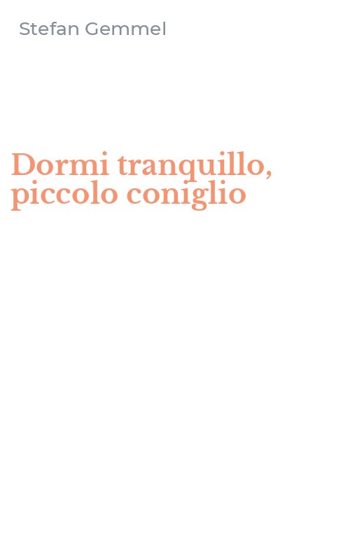 Dormi tranquillo, piccolo coniglio