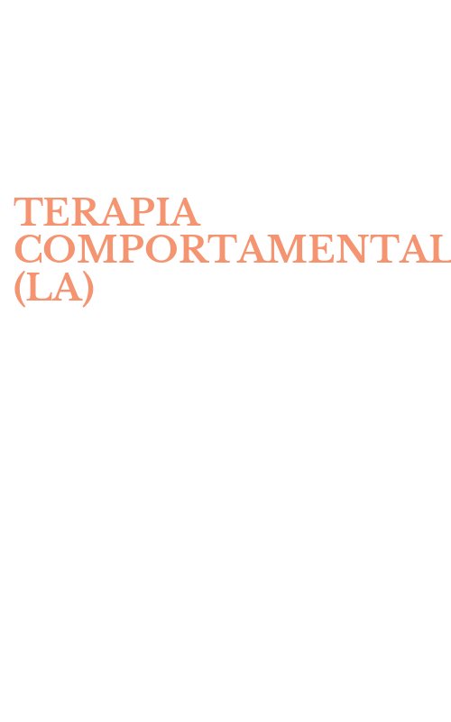 TERAPIA COMPORTAMENTALE (LA)