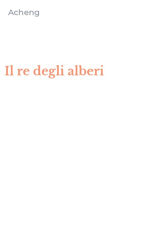 Il re degli alberi