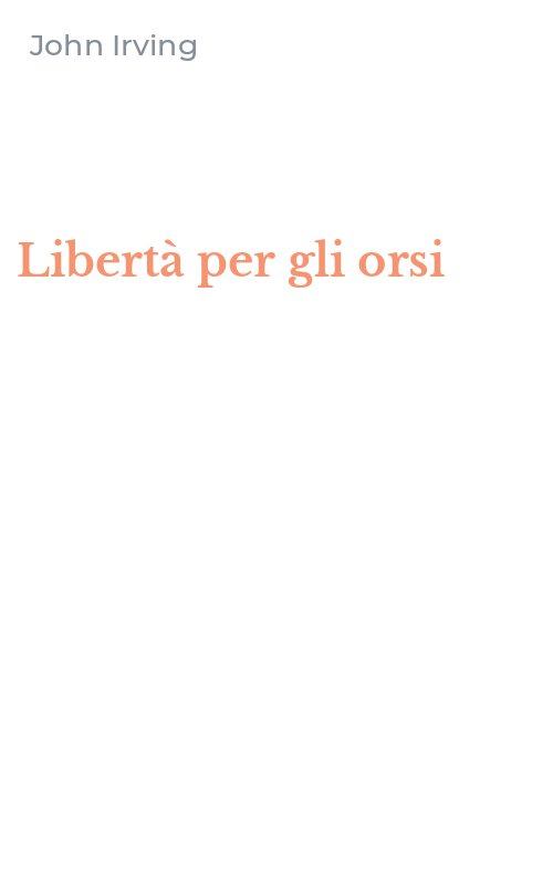 Libertà per gli orsi