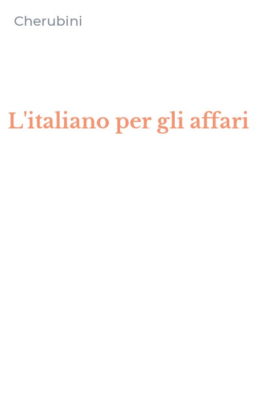 L'italiano per gli affari
