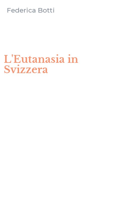 L'Eutanasia in Svizzera