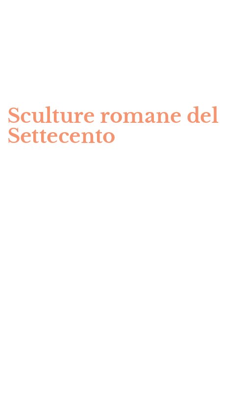 Sculture romane del Settecento