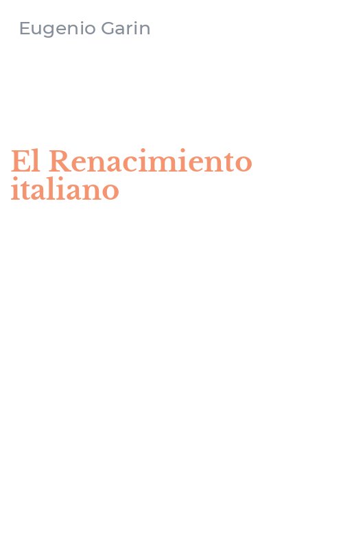 El Renacimiento italiano