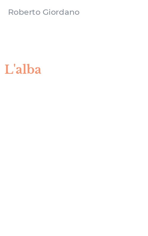 L'alba