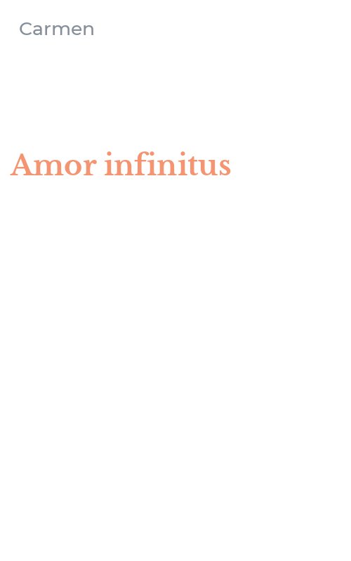 Amor infinitus