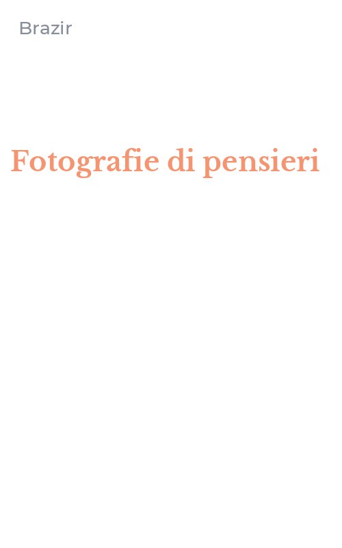 Fotografie di pensieri
