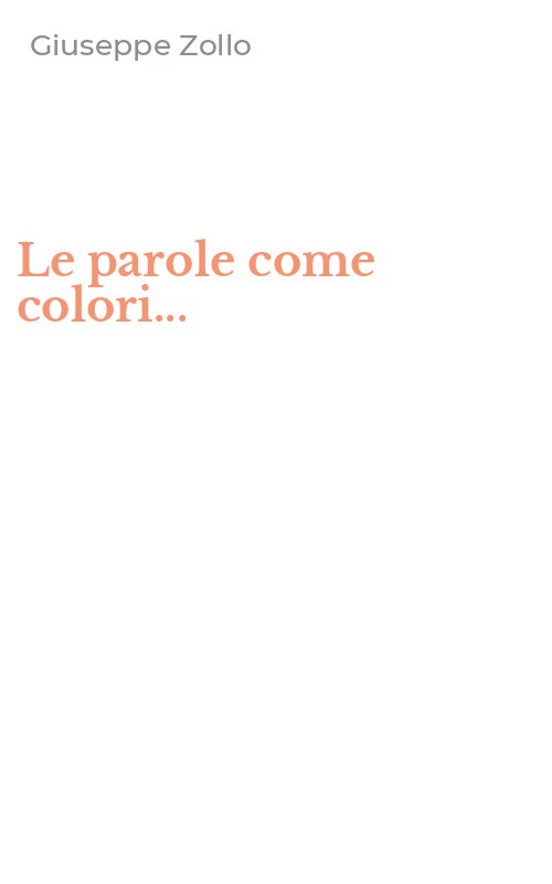 Le parole come colori...