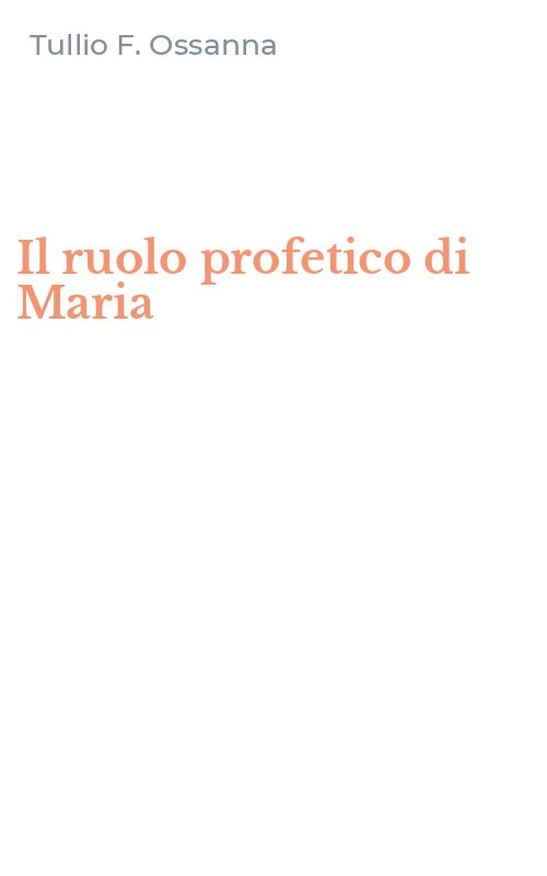 Il ruolo profetico di Maria