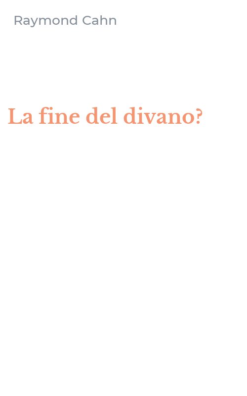La fine del divano?