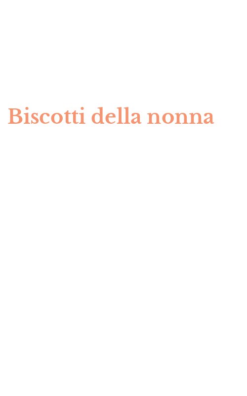 Biscotti della nonna