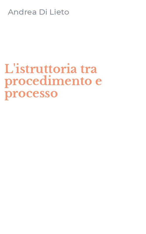 L'istruttoria tra procedimento e processo